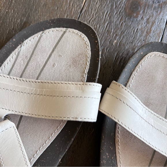 Teva Cabrillo Leather Crossover Sandal for Women Ivory Color Size 9 - Picture 9 of 15